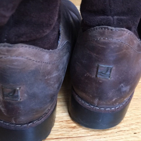 Sperry Leather Mid-Calf Round Toe Boots - Picture 4 of 7